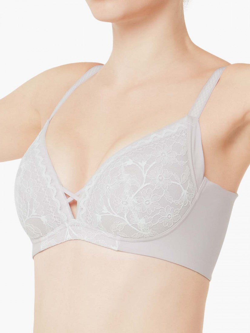 Lace Wireless Triangle Bra (Cup A-C)