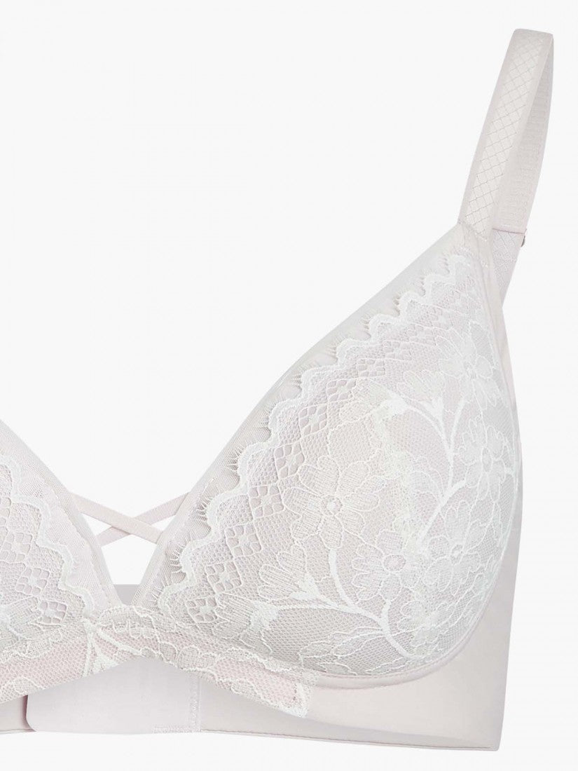 Lace Wireless Triangle Bra (Cup A-C)