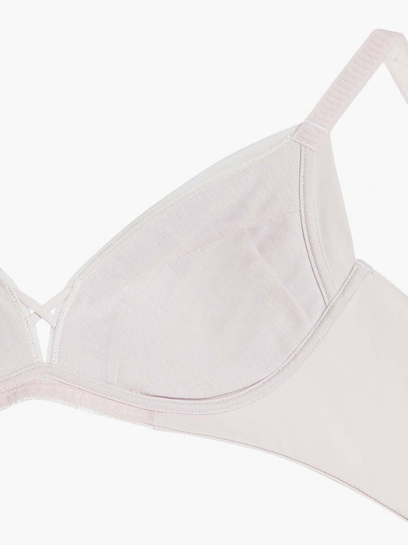 Lace Wireless Triangle Bra (Cup A-C)