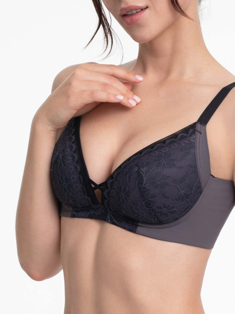 Lace Wireless Triangle Bra (Cup A-C)