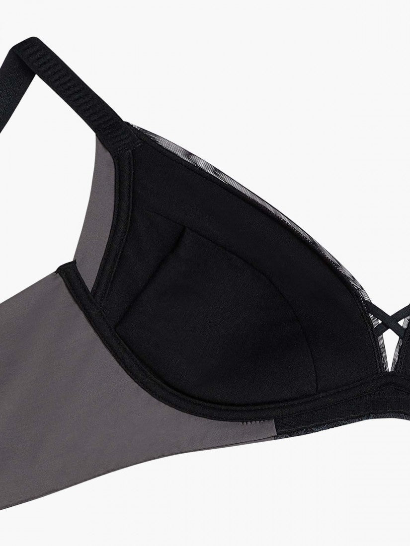 Lace Wireless Triangle Bra (Cup A-C)