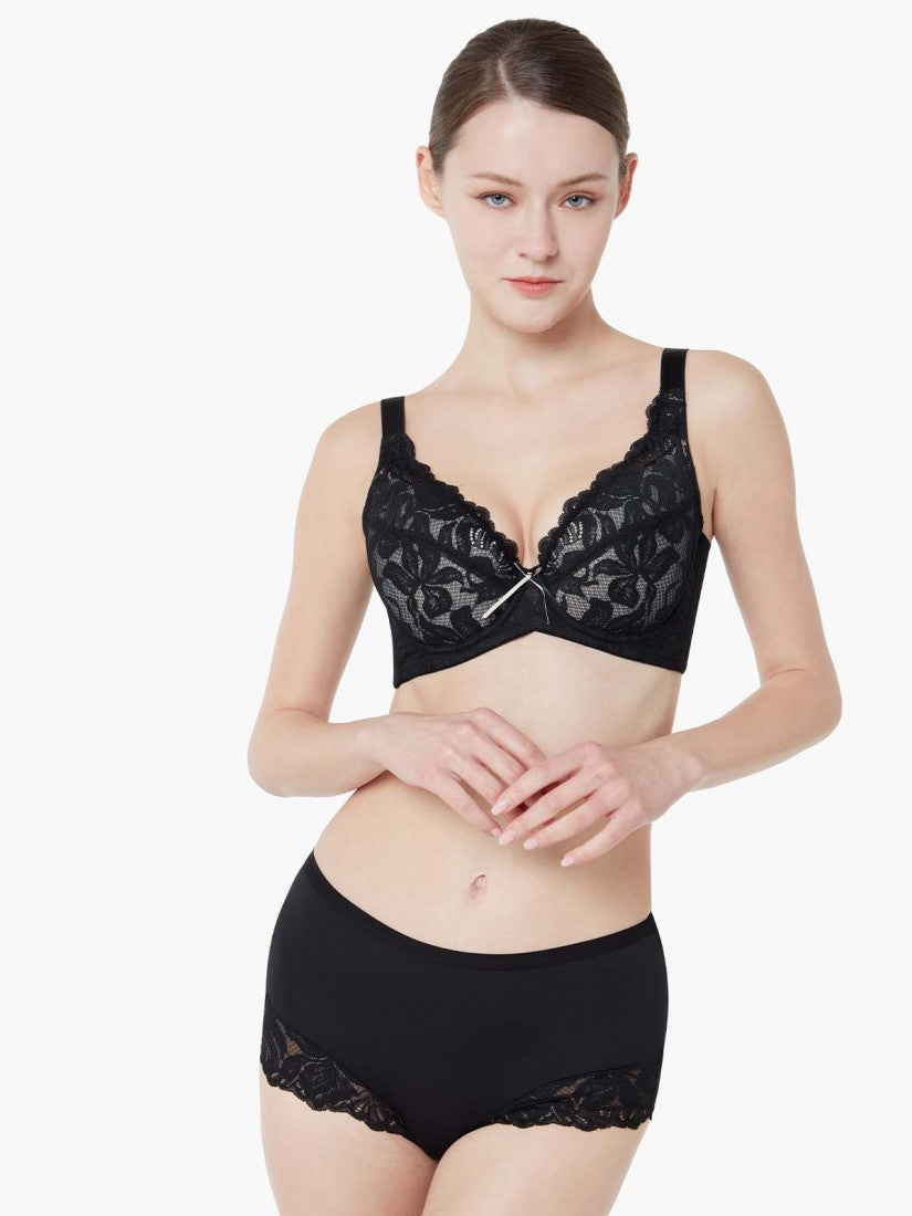 Lycra® Lace Full Cup Bra (Cup D-H)