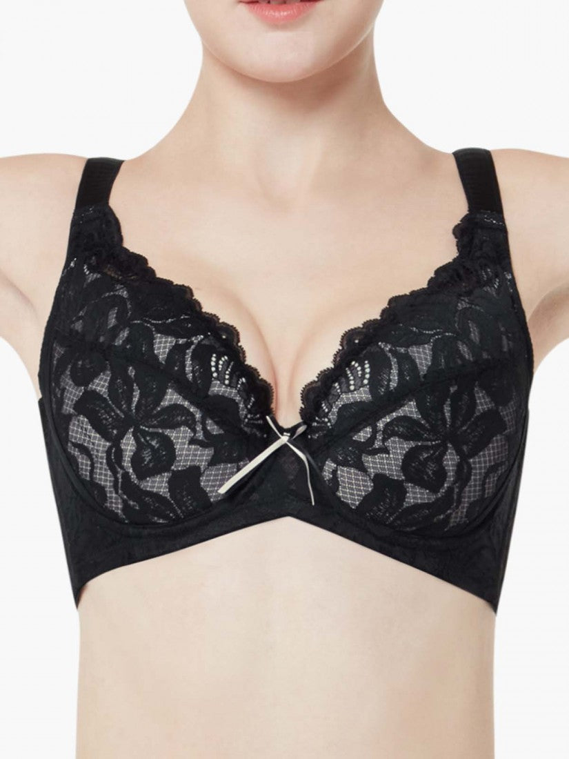 Lycra® Lace Full Cup Bra (Cup D-H)