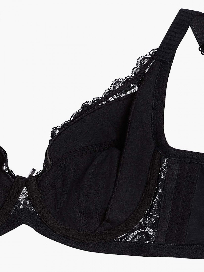 Lycra® Lace Full Cup Bra (Cup D-H)