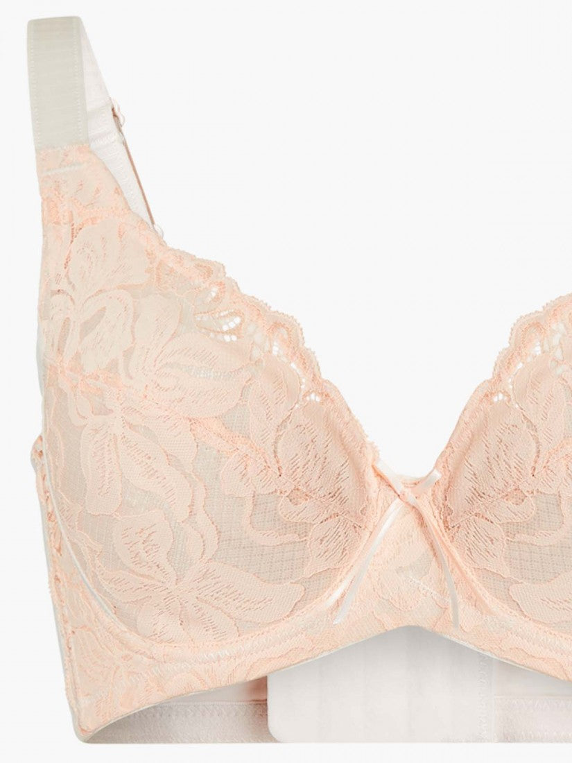 Lycra® Lace Full Cup Bra (Cup D-H)