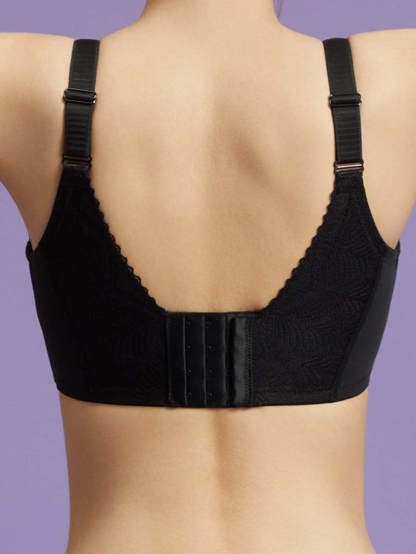 NiTi Shape-Memory Wire Lycra Lace Full Soft Cup Bra (Cup D-H)