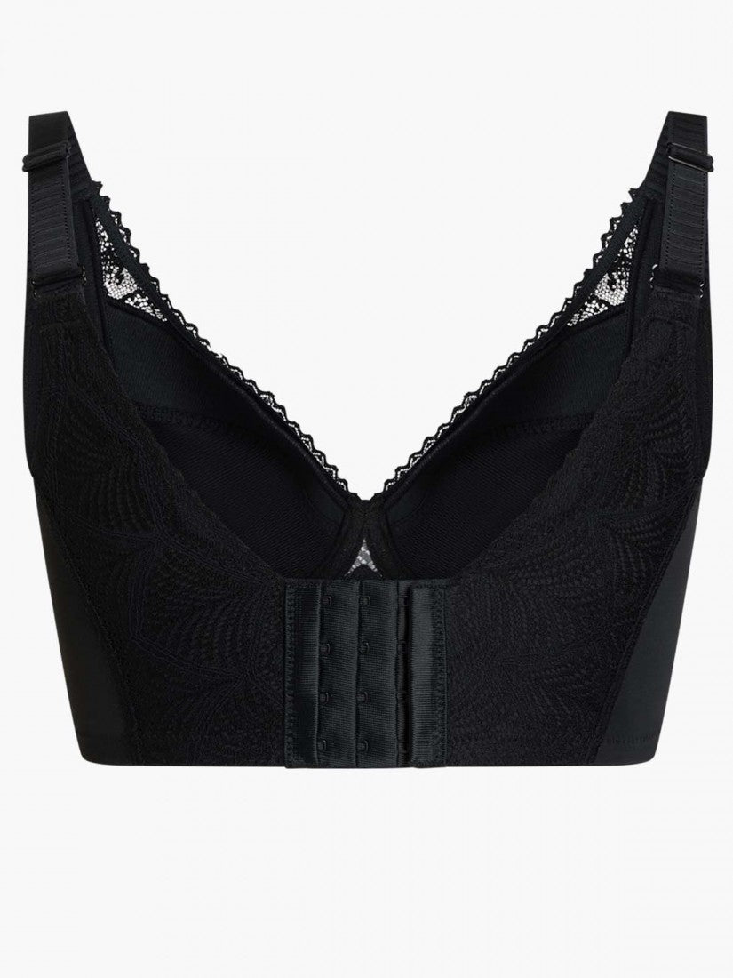 NiTi Shape-Memory Wire Lycra Lace Full Soft Cup Bra (Cup D-H)