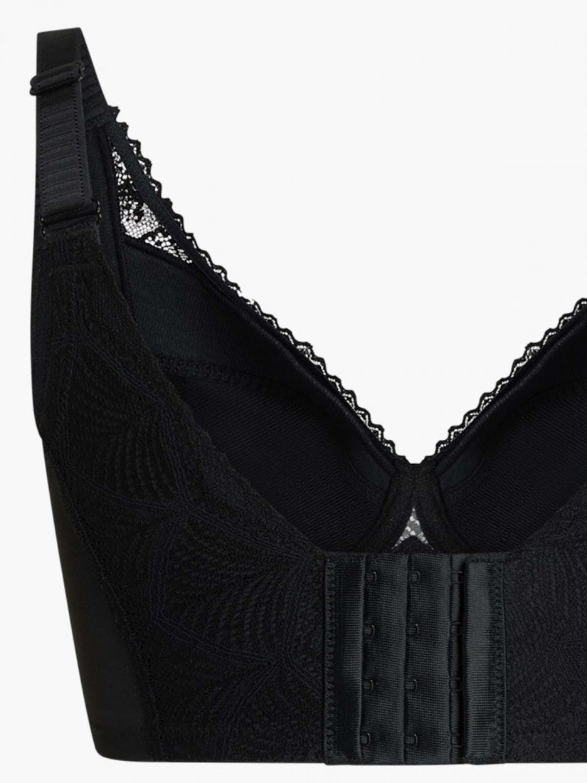 NiTi Shape-Memory Wire Lycra Lace Full Soft Cup Bra (Cup D-H)