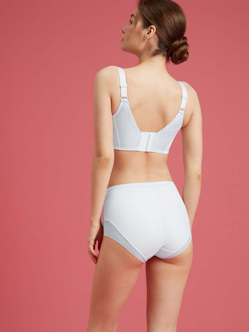 NiTi Shape-Memory Wire Lycra Lace Full Soft Cup Bra (Cup D-H)