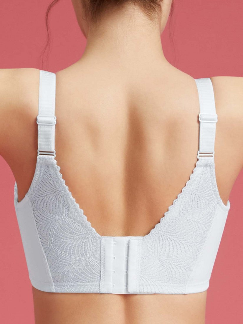 NiTi Shape-Memory Wire Lycra Lace Full Soft Cup Bra (Cup D-H)