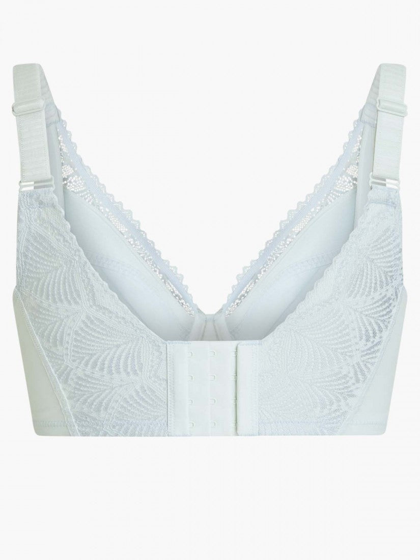 NiTi Shape-Memory Wire Lycra Lace Full Soft Cup Bra (Cup D-H)