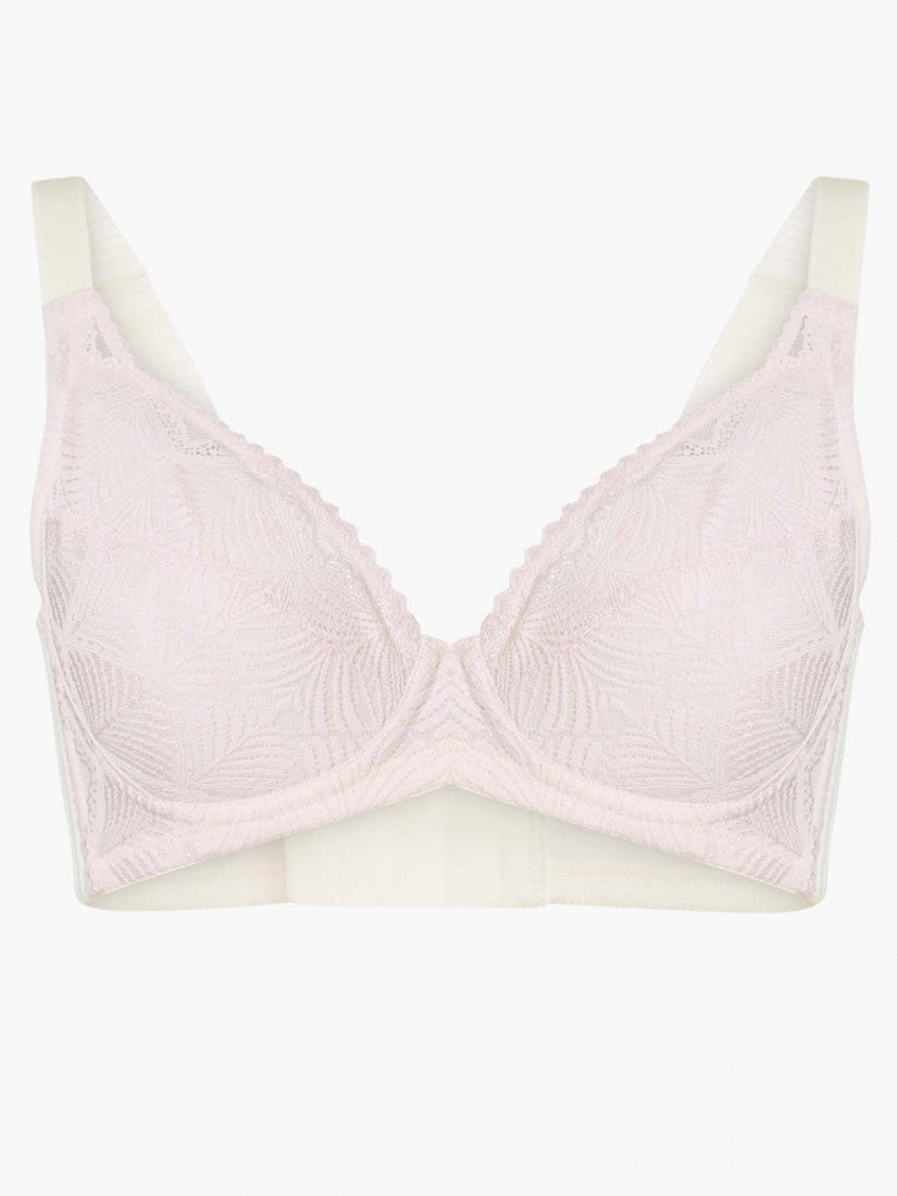 NiTi Shape-Memory Wire Lycra Lace Full Soft Cup Bra (Cup D-H)