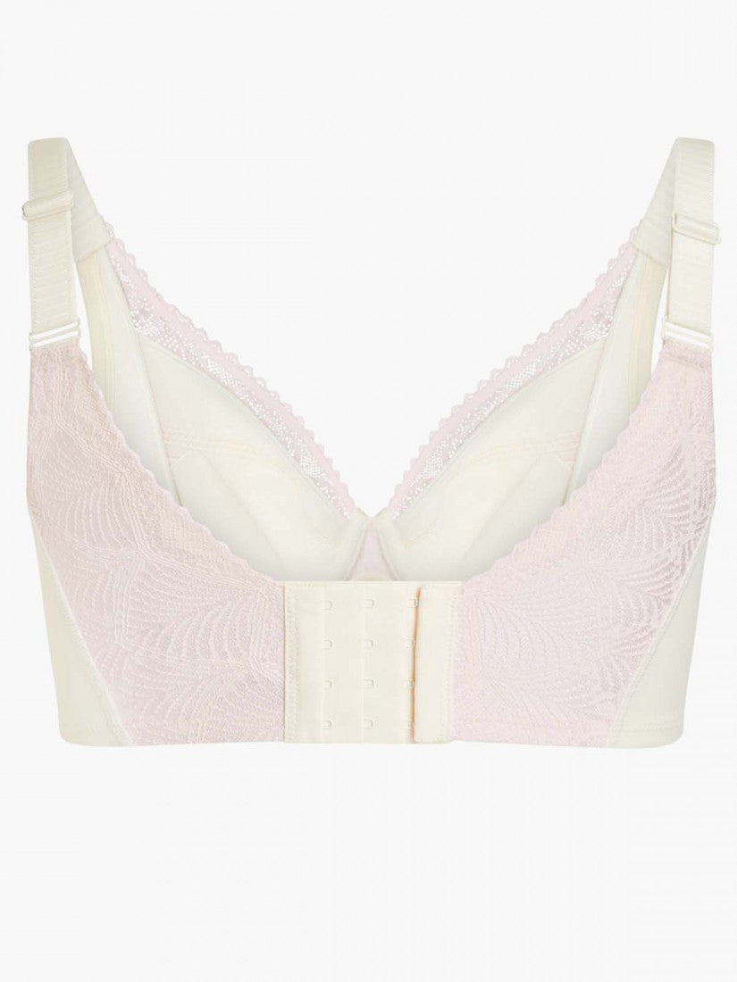 NiTi Shape-Memory Wire Lycra Lace Full Soft Cup Bra (Cup D-H)