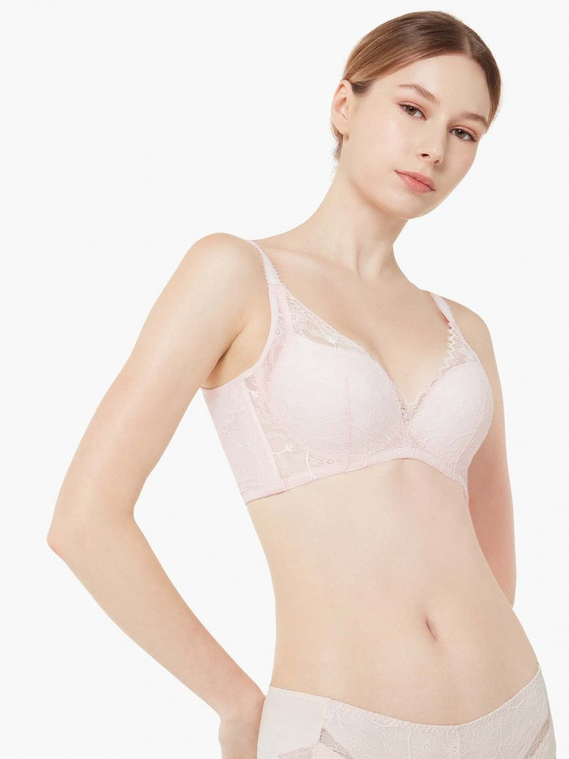 Memory Wire Deep V Push Up Moulded Bra (Cup B-D)
