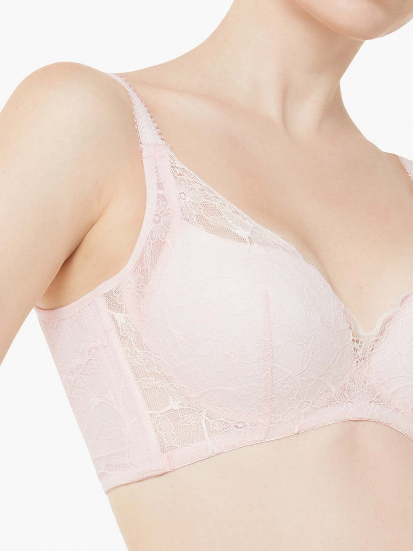 Memory Wire Deep V Push Up Moulded Bra (Cup B-D)