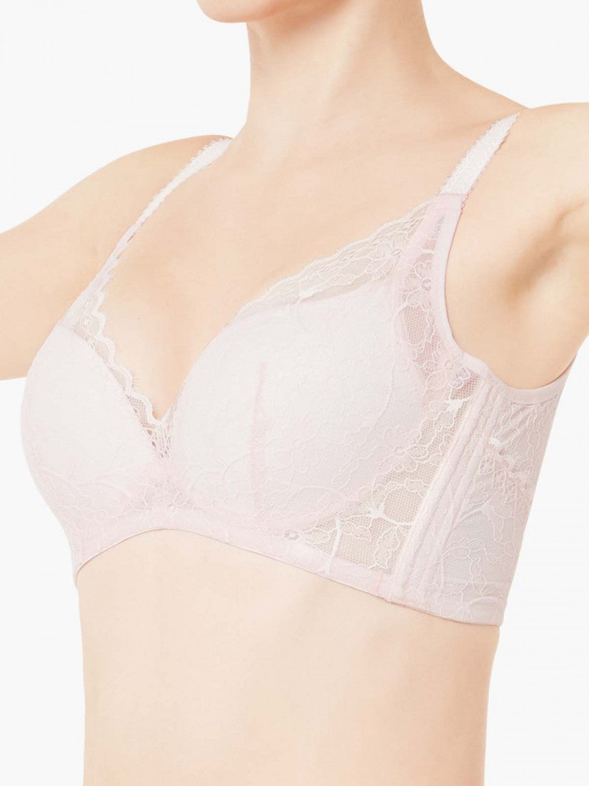 Memory Wire Deep V Push Up Moulded Bra (Cup B-D)