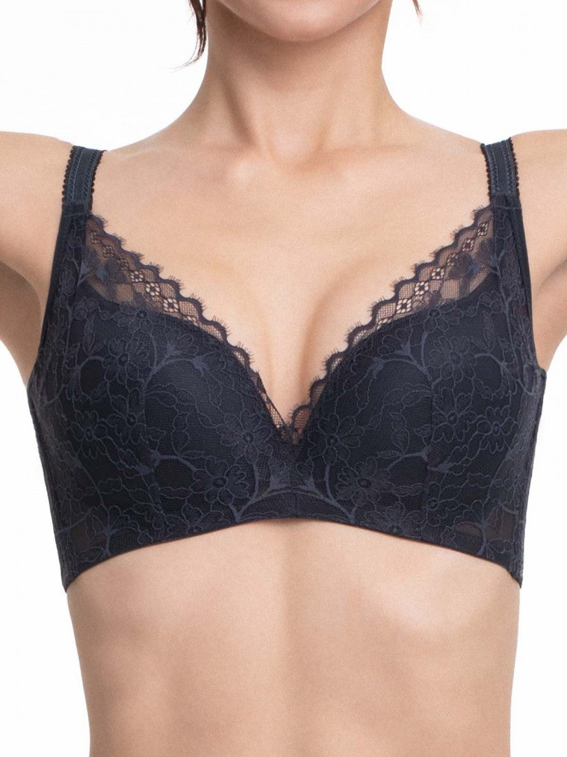 Memory Wire Deep V Push Up Moulded Bra (Cup B-D)