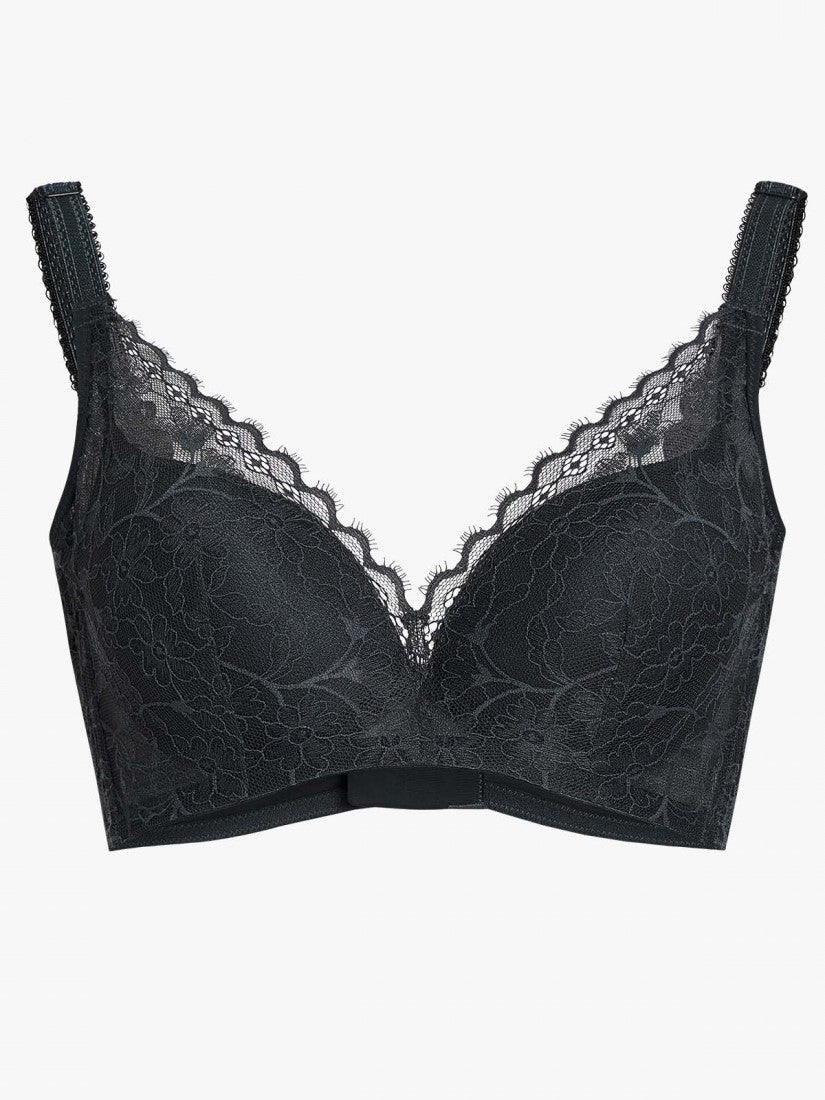 Memory Wire Deep V Push Up Moulded Bra (Cup B-D)