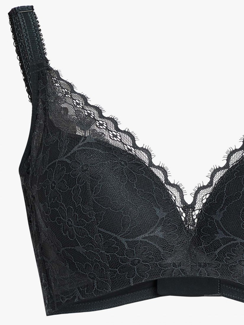 Memory Wire Deep V Push Up Moulded Bra (Cup B-D)