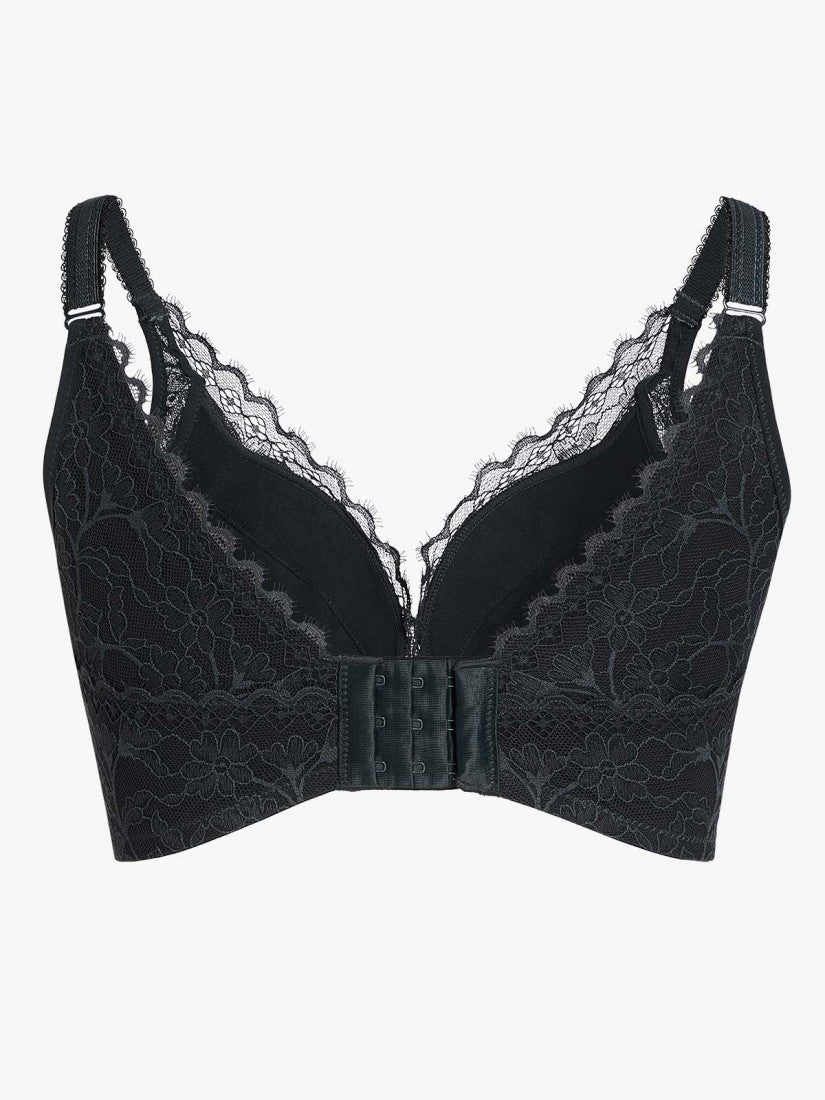 Memory Wire Deep V Push Up Moulded Bra (Cup B-D)