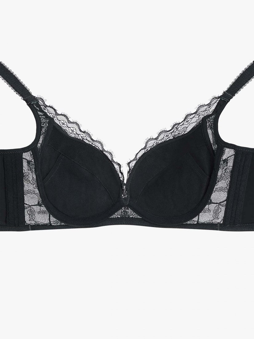 Memory Wire Deep V Push Up Moulded Bra (Cup B-D)