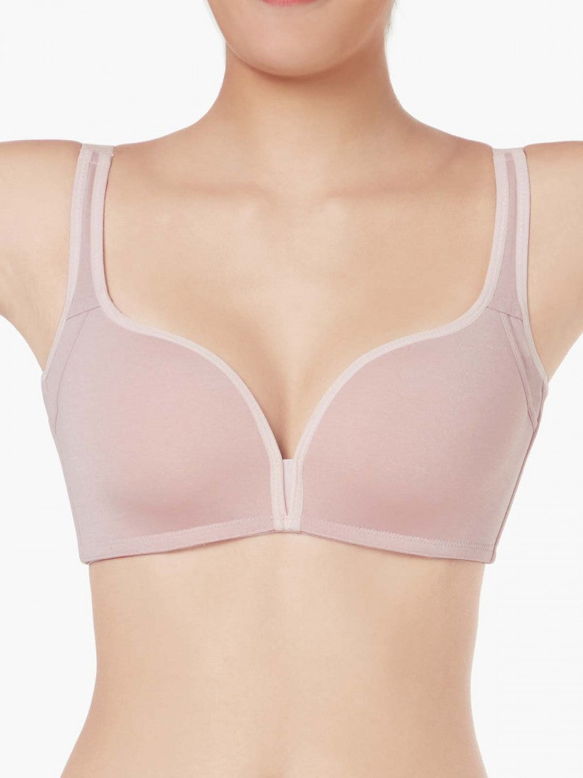 Deep V Wireless T-Shirt Bra (CUP B-C)