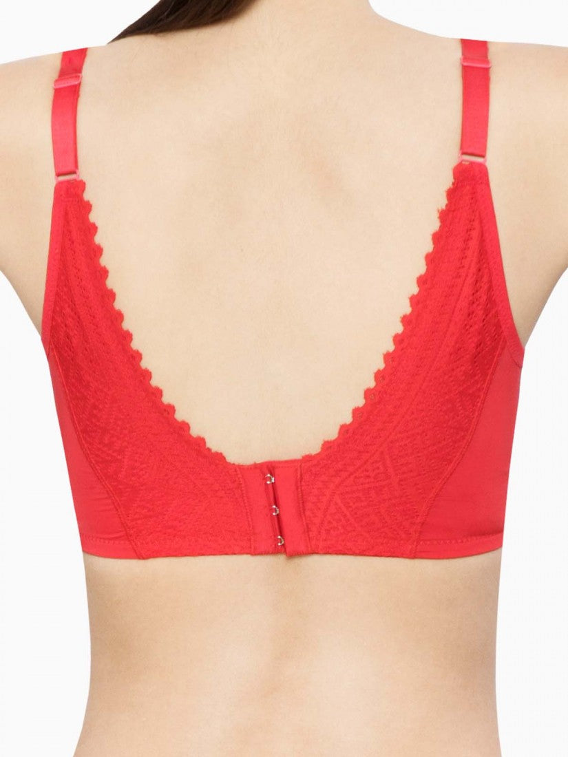 Lace Deep V Push Up Bra