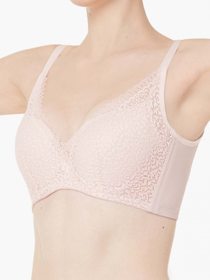 Lace Deep V Push Up Bra (Cup B-D)