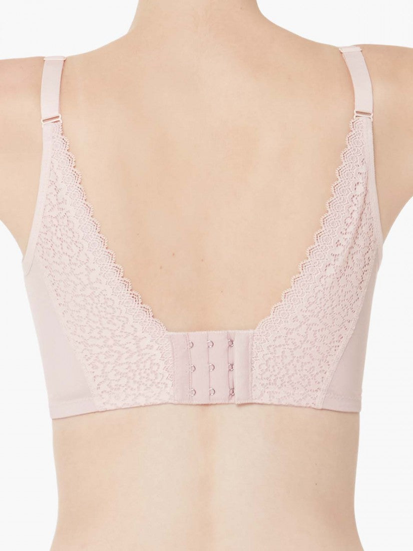 Lace Deep V Push Up Bra (Cup B-D)