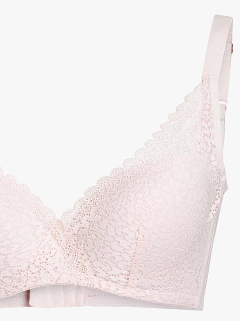 Lace Deep V Push Up Bra (Cup B-D)