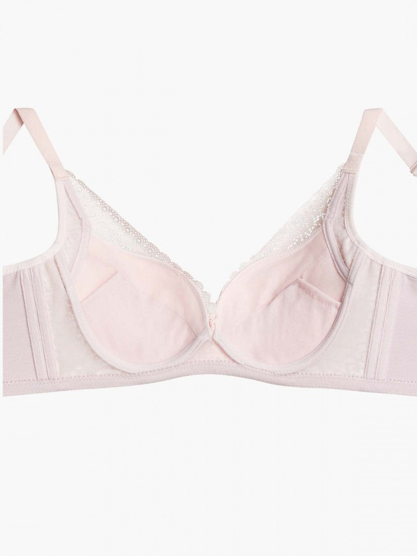 Lace Deep V Push Up Bra (Cup B-D)