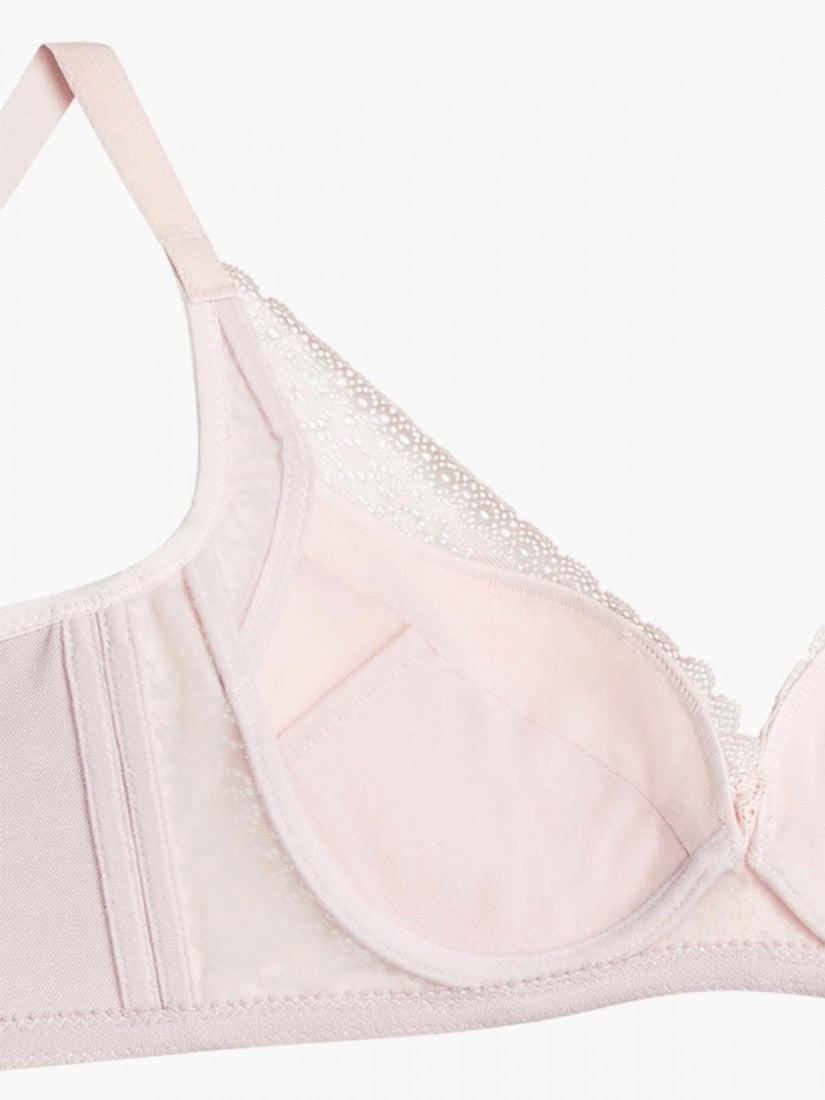 Lace Deep V Push Up Bra (Cup B-D)