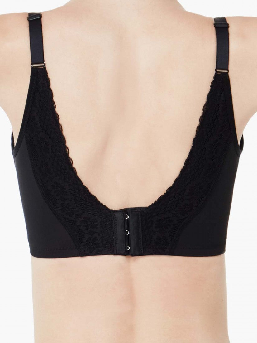 Lace Deep V Push Up Bra (Cup B-D)