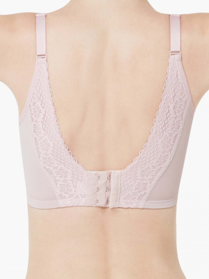 Lace Deep V Push Up Bra (Cup B-D)