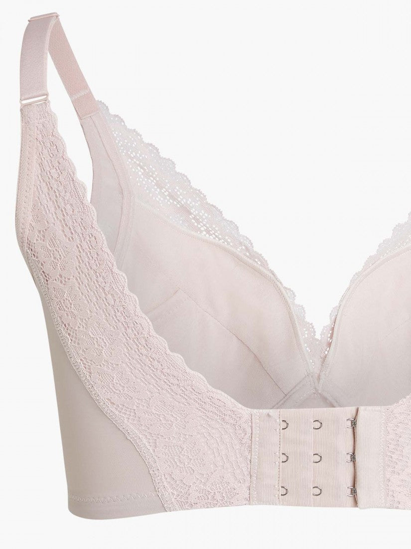 Lace Deep V Push Up Bra (Cup B-D)