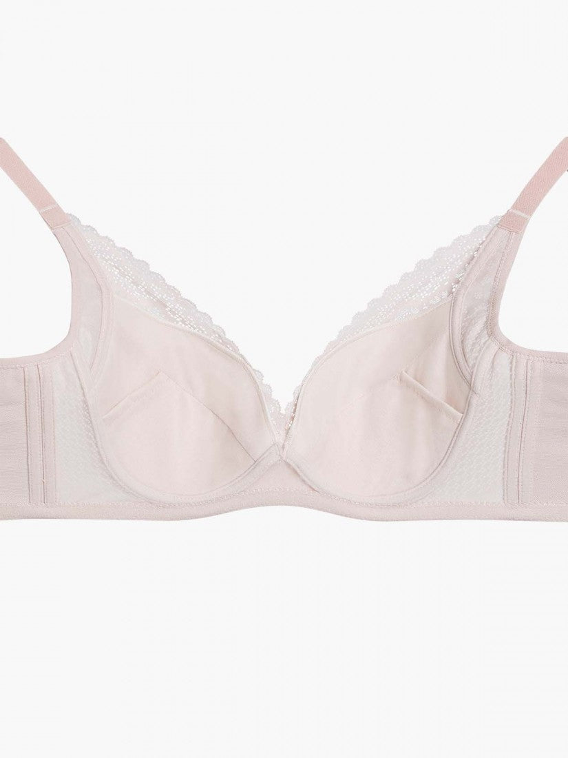 Lace Deep V Push Up Bra (Cup B-D)