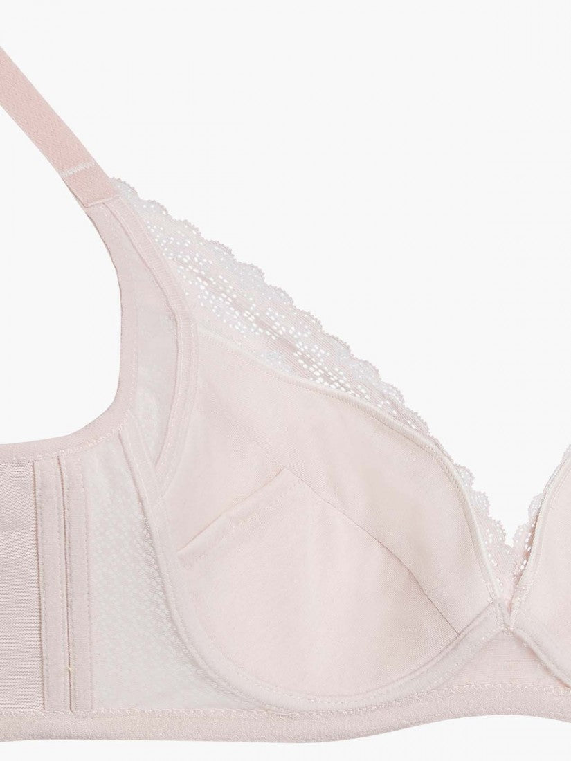 Lace Deep V Push Up Bra (Cup B-D)