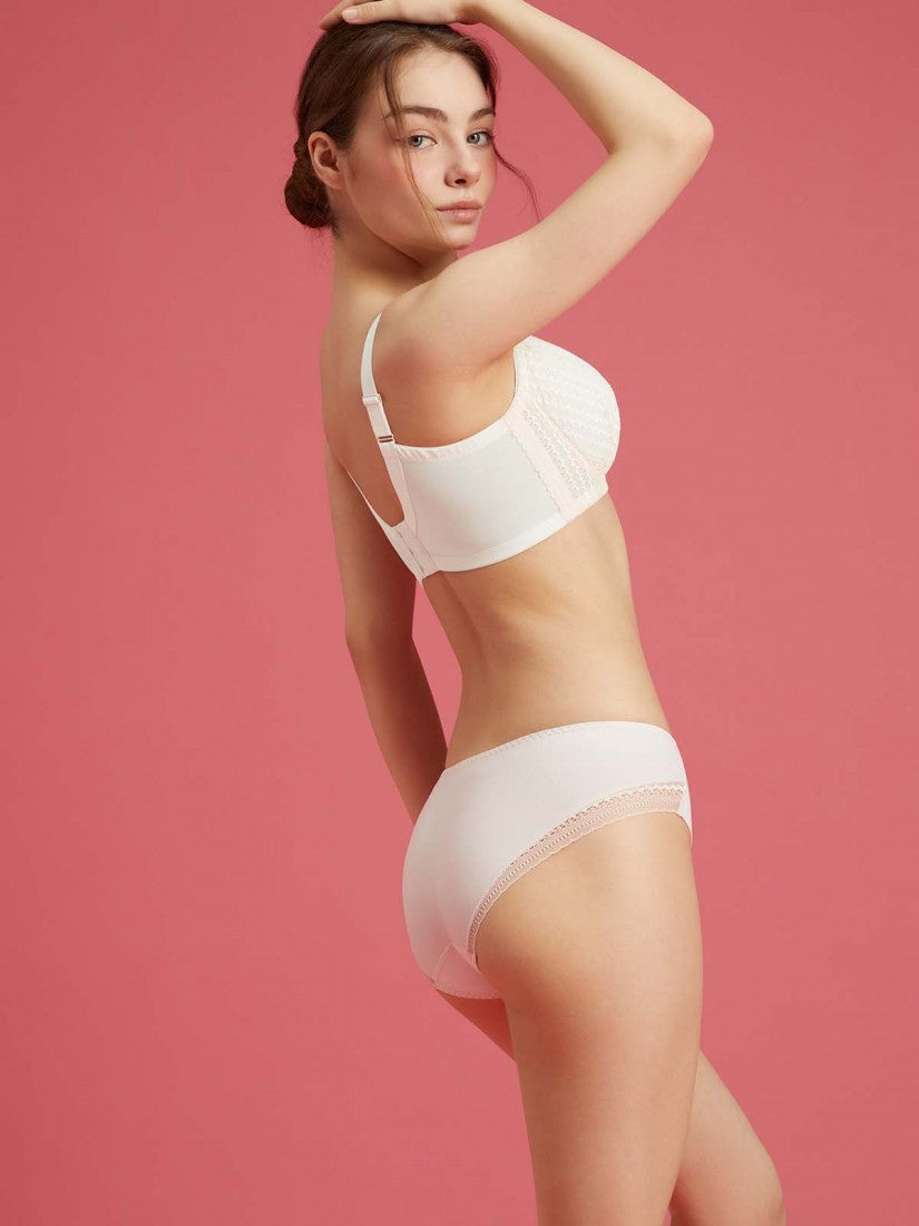 Lace Deep V Soft Cup Bra (Cup C-E)