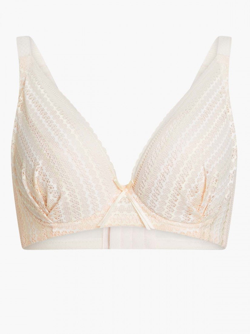 Lace Deep V Soft Cup Bra (Cup C-E)