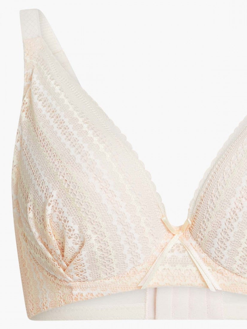 Lace Deep V Soft Cup Bra (Cup C-E)