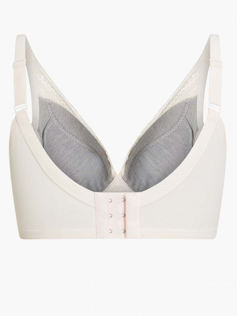 Lace Deep V Soft Cup Bra (Cup C-E)