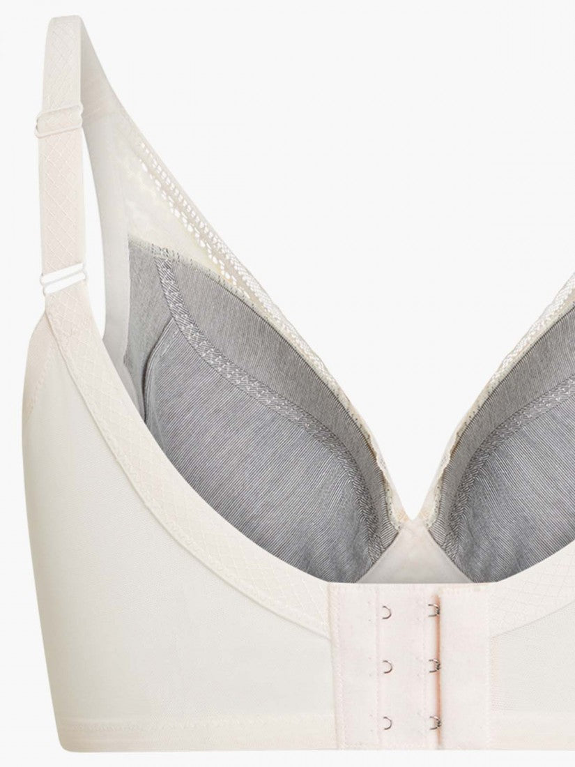 Lace Deep V Soft Cup Bra (Cup C-E)