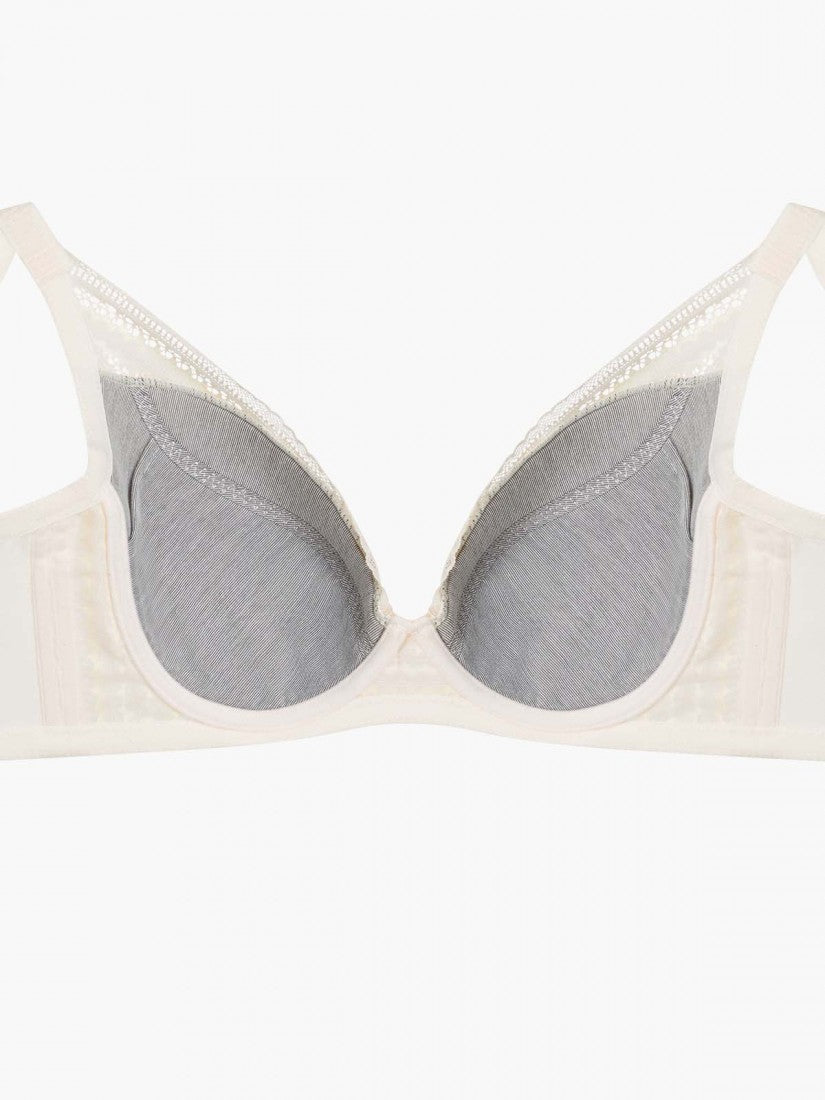 Lace Deep V Soft Cup Bra (Cup C-E)