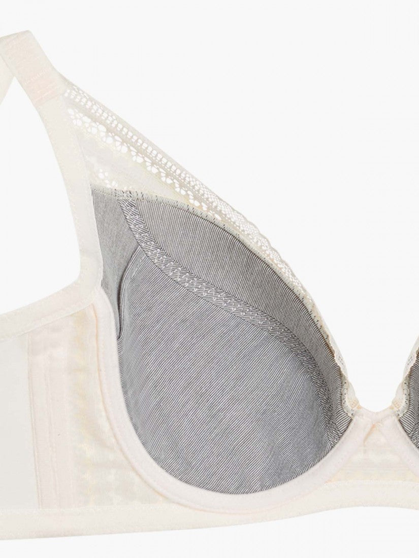 Lace Deep V Soft Cup Bra (Cup C-E)