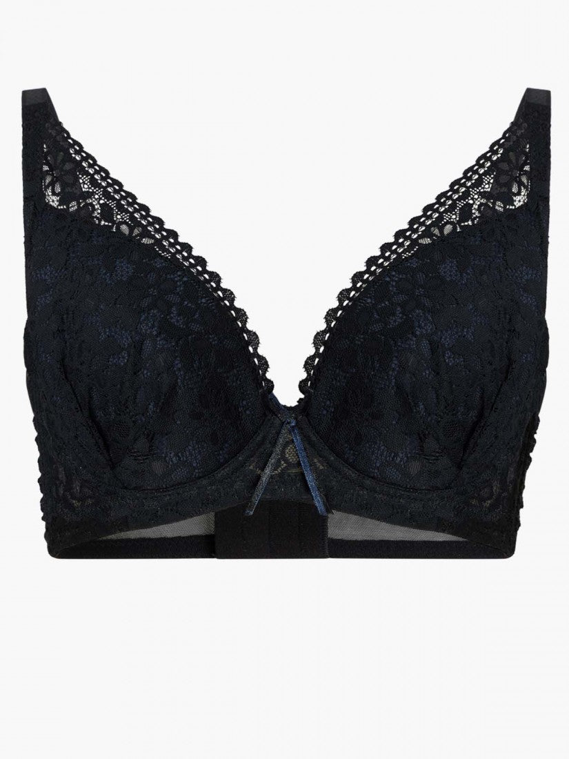 Lace Deep V Soft Cup Bra (Cup C-E)
