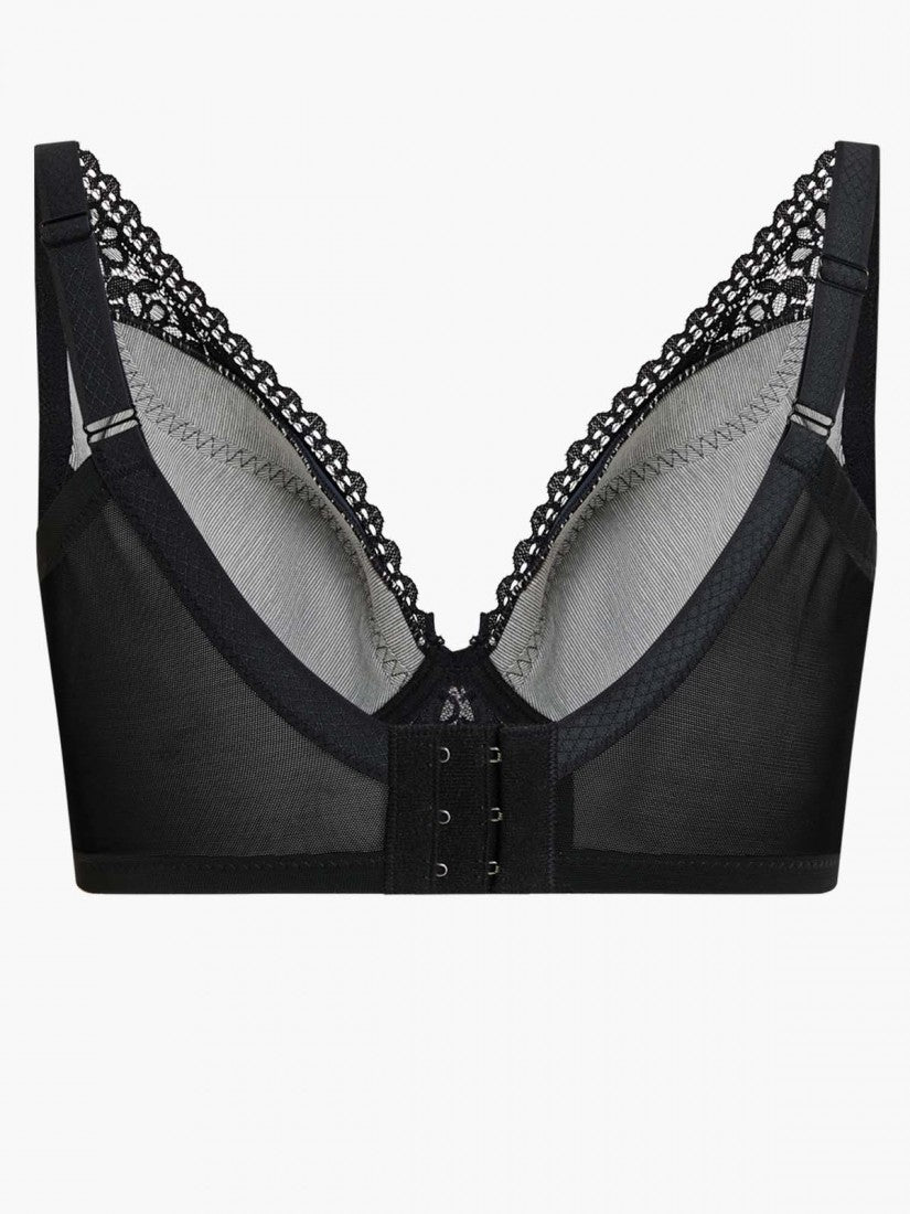Lace Deep V Soft Cup Bra (Cup C-E)