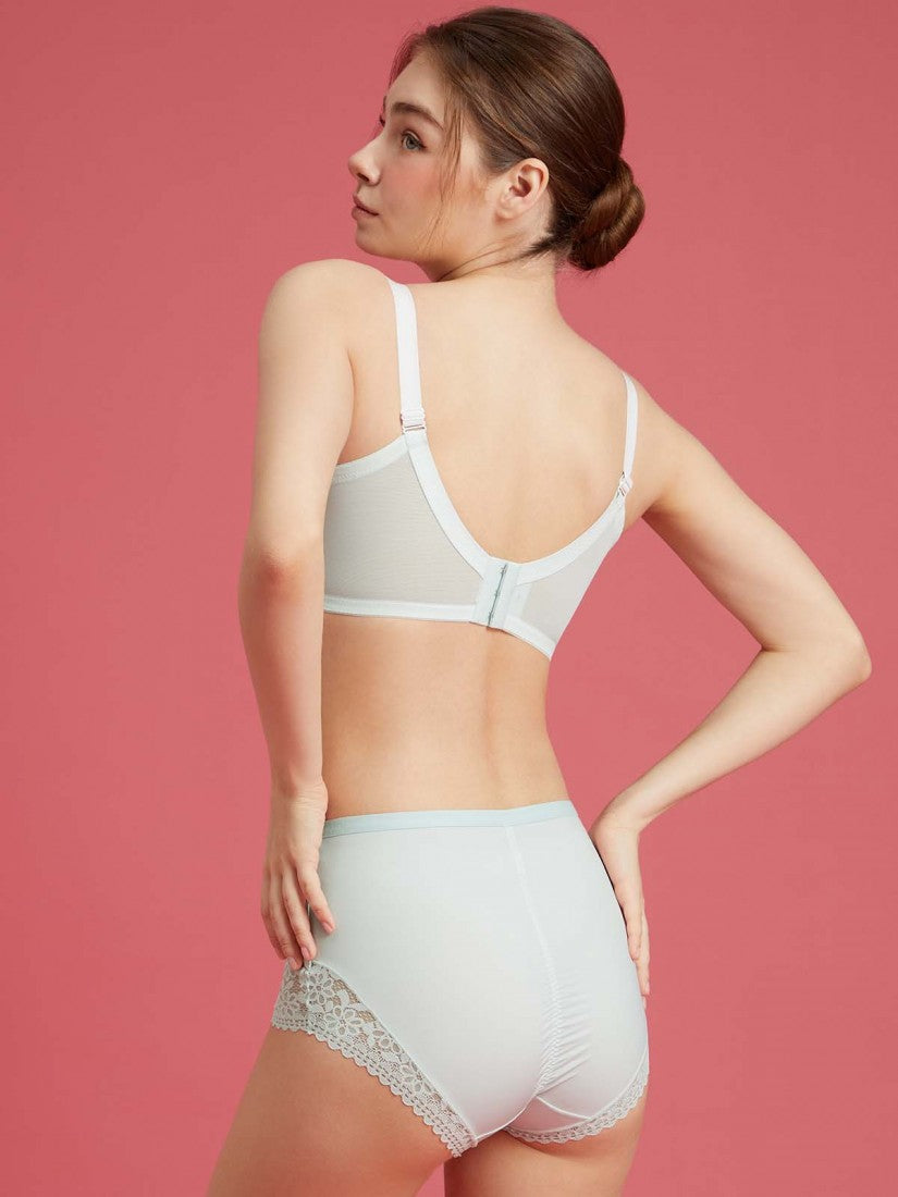 Lace Deep V Soft Cup Bra (Cup C-E)