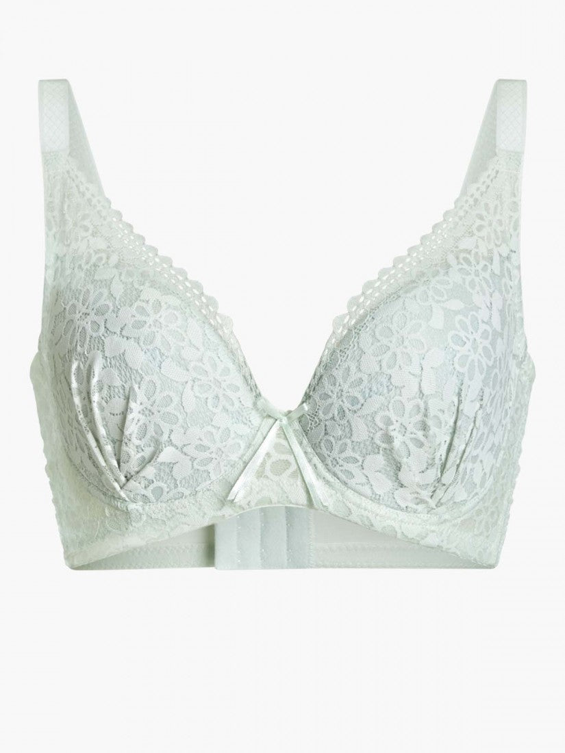 Lace Deep V Soft Cup Bra (Cup C-E)