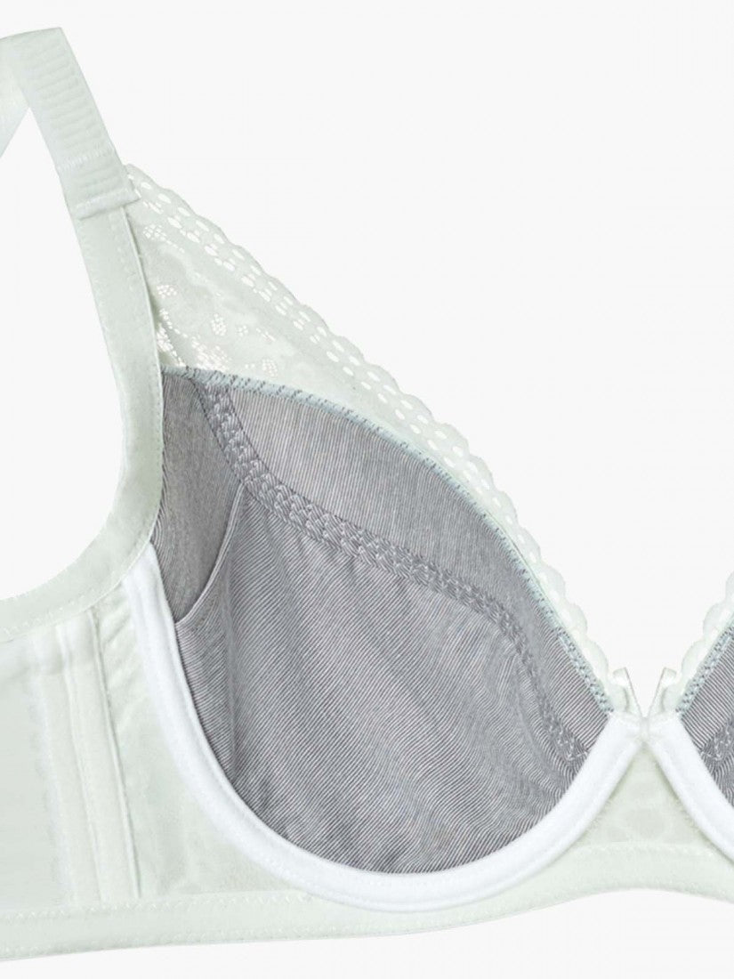 Lace Deep V Soft Cup Bra (Cup C-E)