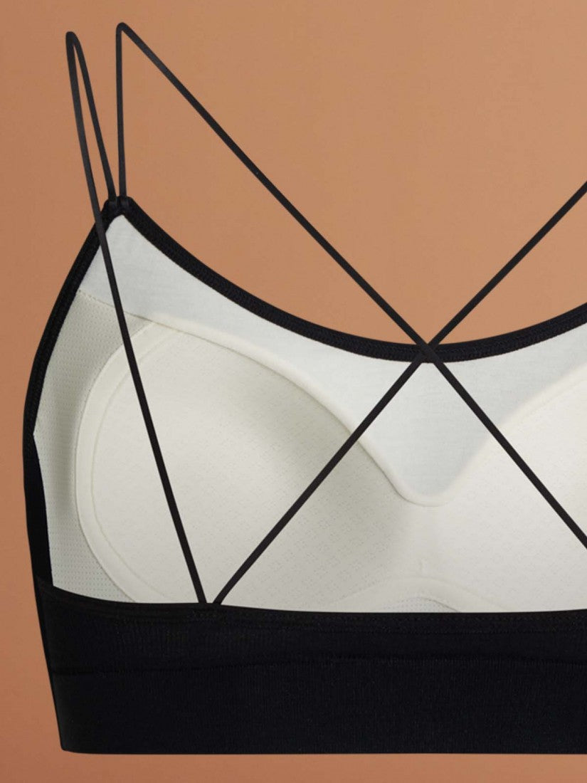 Modal® Cross Back Seamless Moulded Scoop Wireless Bralette (Cup B-E)